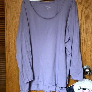 JJill high low dusty lavender